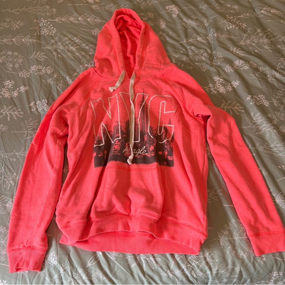American Eagle Outfitters Pink Graphic Sweater